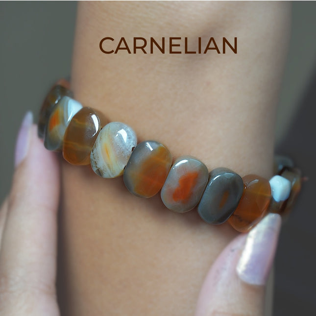 Carnelian Designer Beads Bracelet – Vitality | Creativity | Confidence