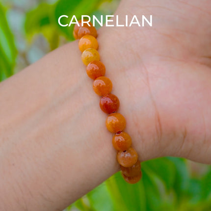 Carnelian Bracelet – Natural Crystal for Motivation, Confidence & Creativity