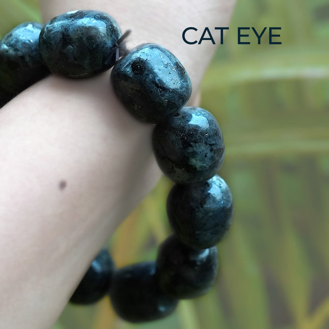 Cat Eye Tumble Bracelet – Elegance, Protection & Inner Strength