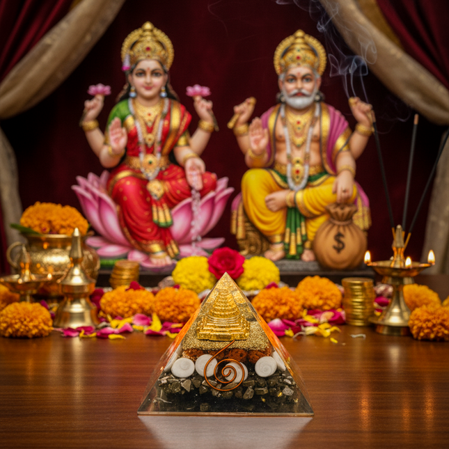 Pyrite Gomtichakra Pyramid