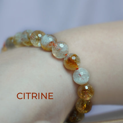 Citrine Diamond Cut Bracelet – Manifest Abundance & Radiate Joy