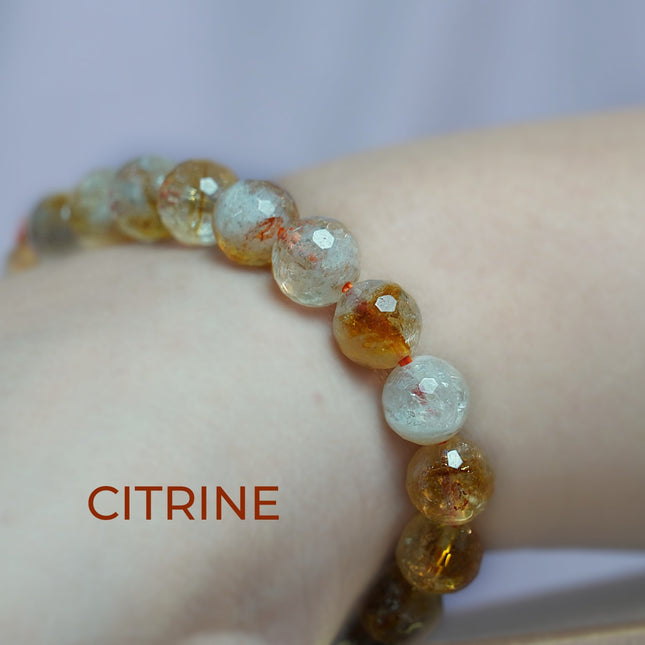 Citrine Diamond Cut Bracelet – Manifest Abundance & Radiate Joy