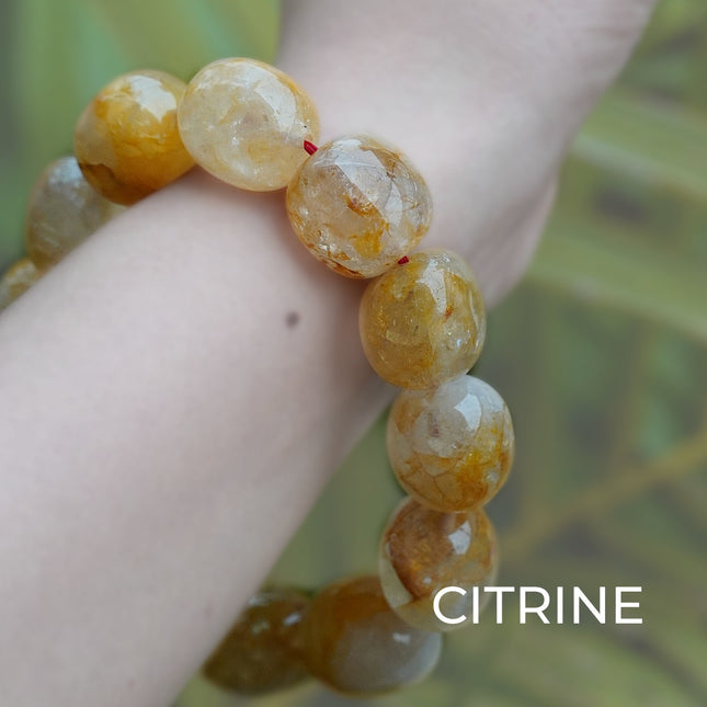 Citrine Tumble Bracelet – Radiate Joy, Abundance & Confidence