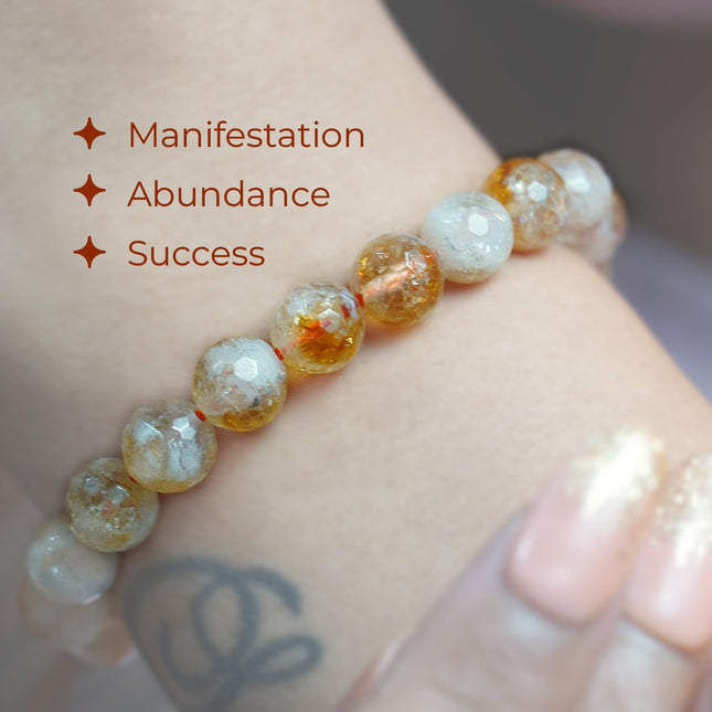 Citrine Diamond Cut Bracelet – Manifest Abundance & Radiate Joy