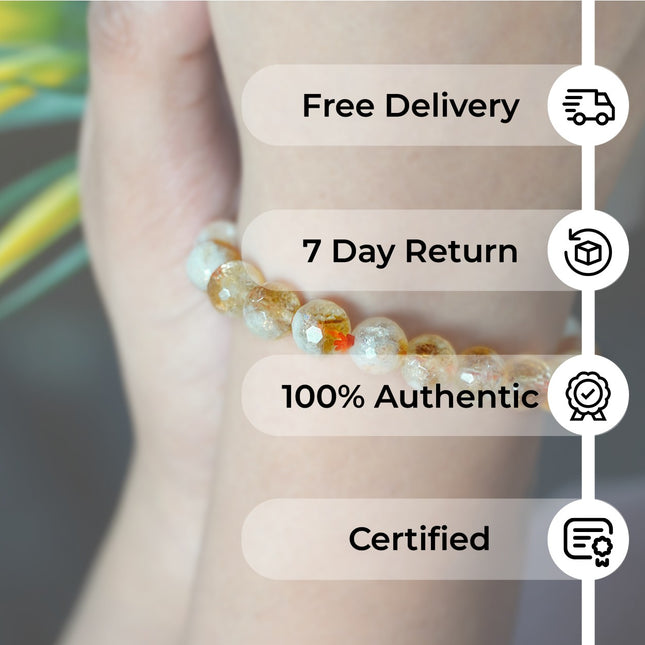 Citrine Diamond Cut Bracelet – Manifest Abundance & Radiate Joy