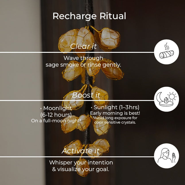 Citrine Hanger  | Energize Your Space with Abundance
