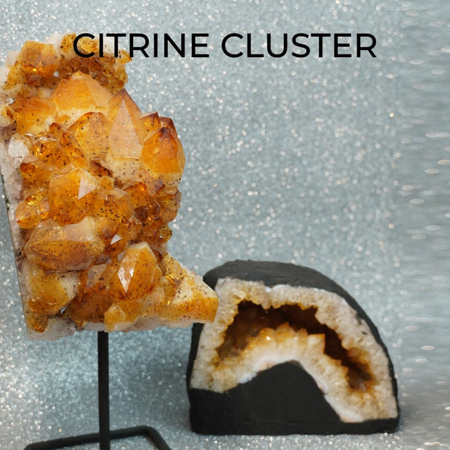 ☀️ Natural Citrine Cluster