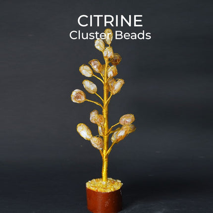 Citrine Cluster Beads Tree – Invite Abundance, Joy & Manifestation Energy