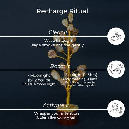 Citrine Cluster Beads Tree – Invite Abundance, Joy & Manifestation Energy