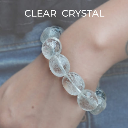 Clear Crystal Tumble Bracelet — Illuminate Your Path with Clarity and Healing