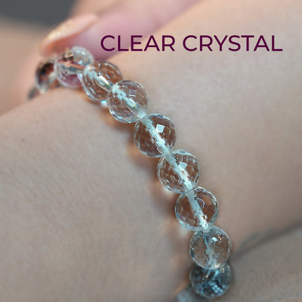 Clear Crystal Diamond Cut Bracelet – Pure Energy, Infinite Clarity