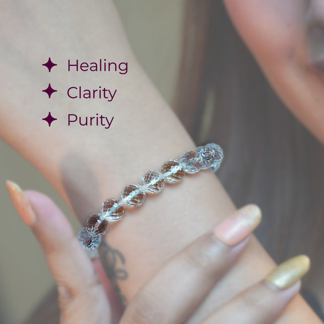 Clear Crystal Diamond Cut Bracelet – Pure Energy, Infinite Clarity