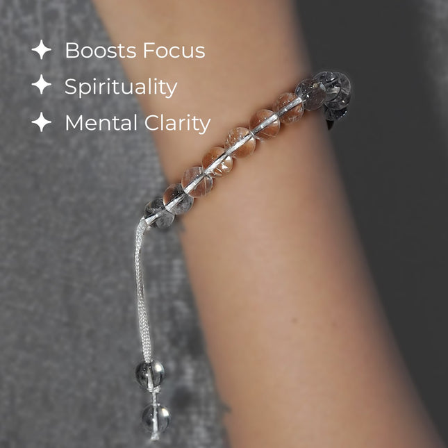 ✨ Clear Crystal Single Dori Bracelet — Radiate Clarity, Energy &amp; Intention