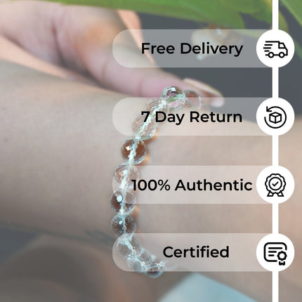 Clear Crystal Diamond Cut Bracelet – Pure Energy, Infinite Clarity
