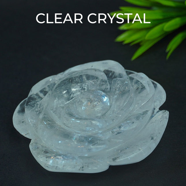 Clear Quartz Stone Flower