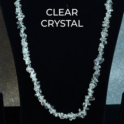 Clear Crystal Chips Mala