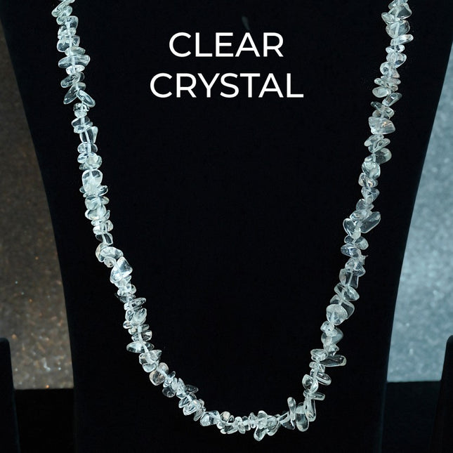 Clear Crystal Chips Mala