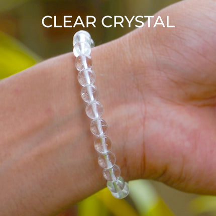 Clear Quartz Crystal Beads Bracelet – Amplify Clarity, Pure, & Powerful Energy
