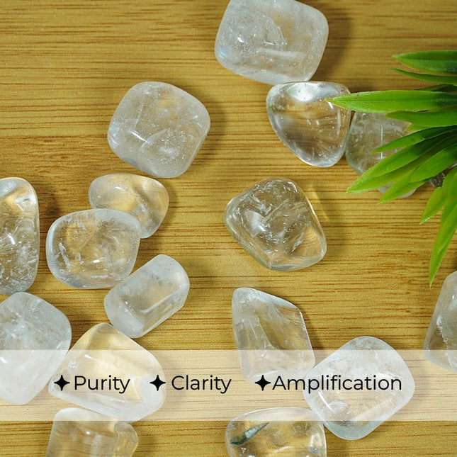 Natural Clear Quartz Tumble Stones
