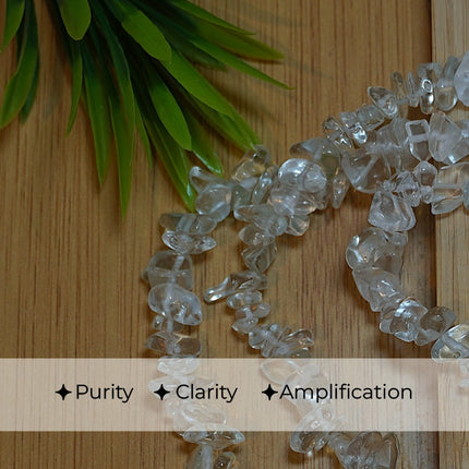 Clear Crystal Chips Mala