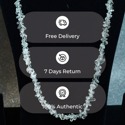 Clear Crystal Chips Mala