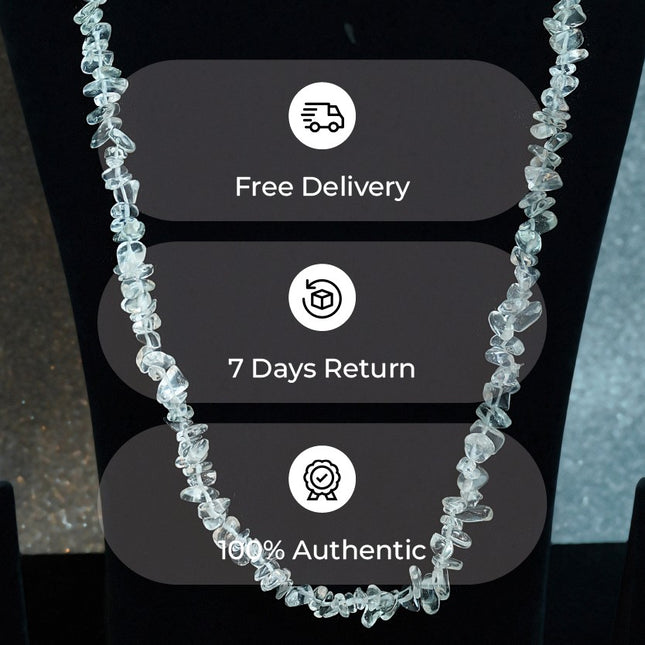 Clear Crystal Chips Mala