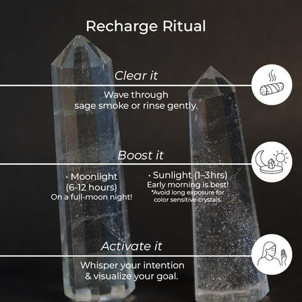 Clear Quartz Crystal Wand – Master Healer for Clarity, Amplification & Energy Balancing