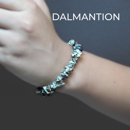 Dalmantion Jasper Chips Bracelet