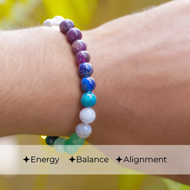 Energy 7 Chakra Beads Bracelet – Balance, Healing & Spiritual Alignment