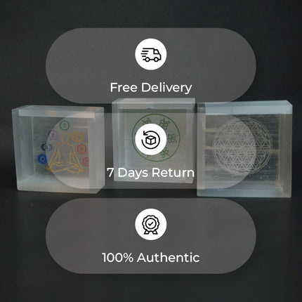 🌙 Exclusive Selenite 3 inch Box – Elegant Storage & Energetic Purification