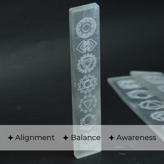 🌟 Exclusive Selenite Chakra Stick – Cleanse, Balance & Energize Your Chakras
