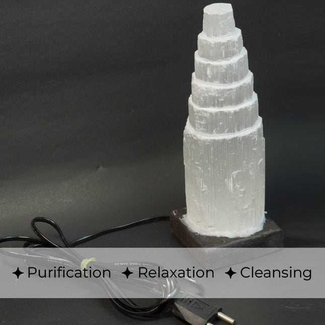Exclusive Selenite Lamp – Illuminate Your Space with Purity & Light