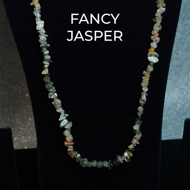Fancy Jasper Chips Mala