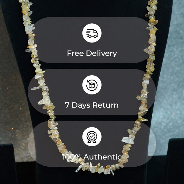 Golden Rutile Chips Mala
