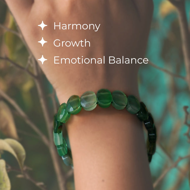 Green Agate Designer Beads– Natural Beauty, Artisan Charm