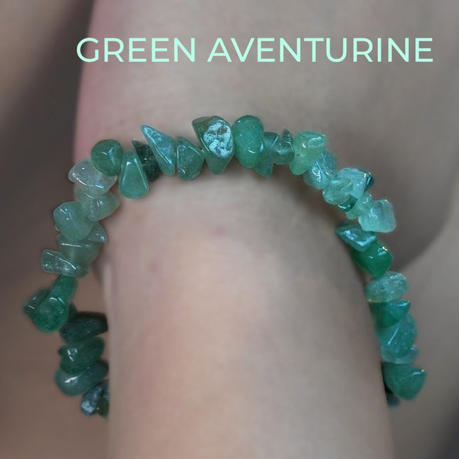 Green Aventurine Chips Bracelet