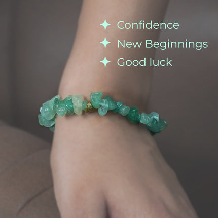 Green Aventurine Chips Bracelet