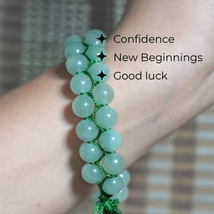 Green Aventurine Double Dori Bracele