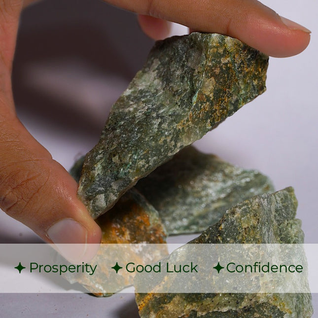 Green Aventurine Raw Stone – Stone of Opportunity