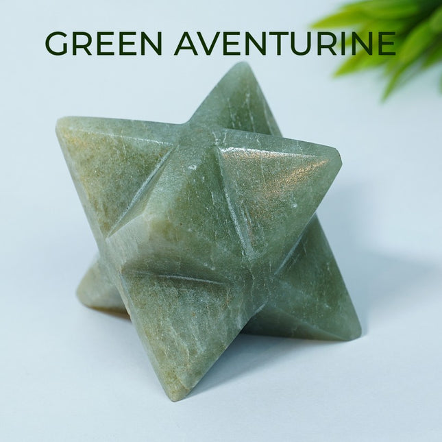 Green Aventurine Merkaba Big Star