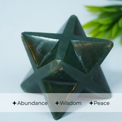 Green Jade Merkaba Big Star