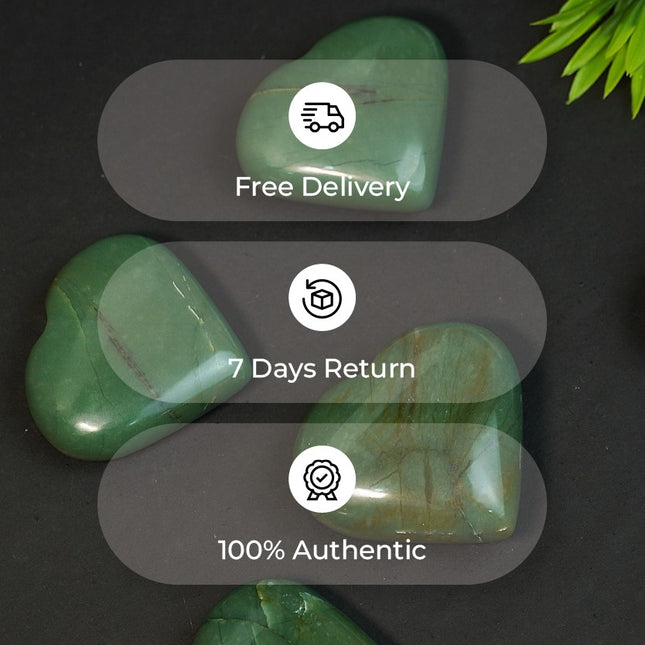 💚 Green Jade – Big Heart Stone