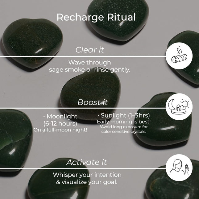 Green Jade Puffy Heart Stone