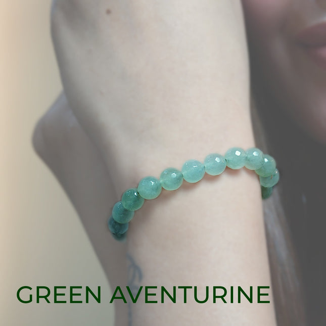 Green Aventurine Diamond Cut Bracelet – The Stone of Opportunity