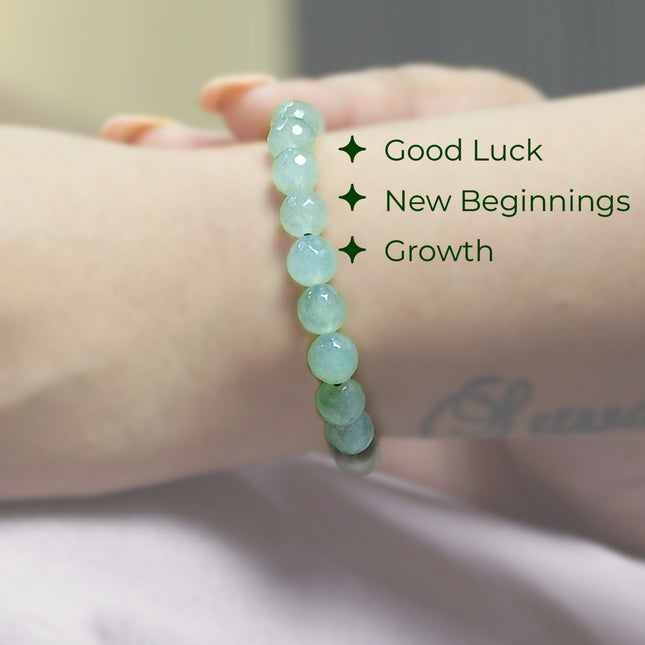 Green Aventurine Diamond Cut Bracelet – The Stone of Opportunity
