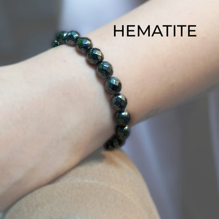 Hematite Diamond Cut Bracelet – Grounded. Bold. Balanced.