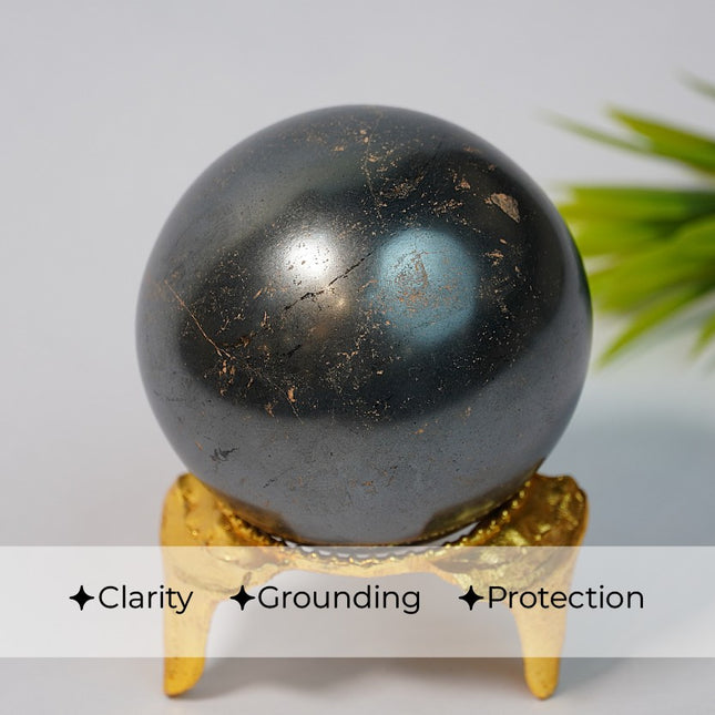 Hematite Ball – Grounding, Protection & Mental Clarity