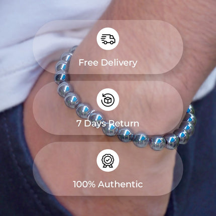Hematite Beads Bracelets  – Grounding, Balance & Protection