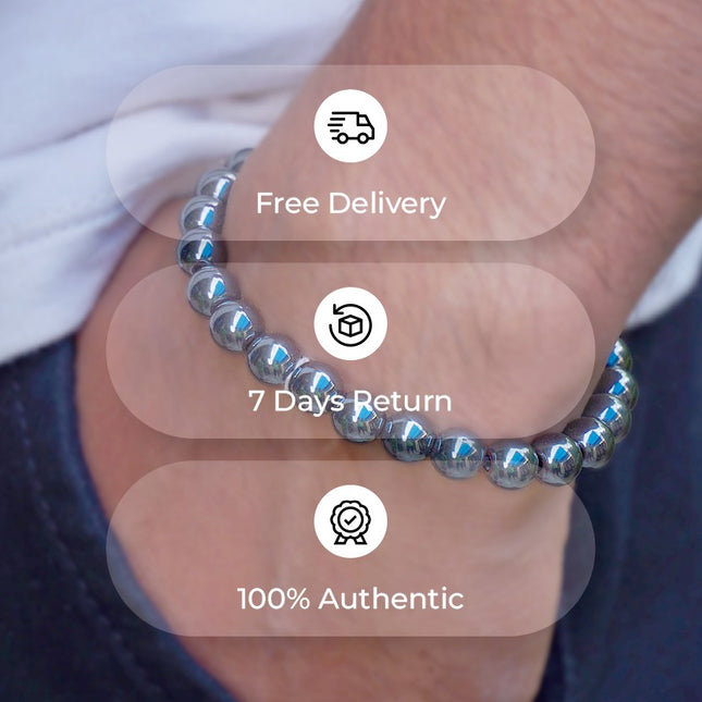 Hematite Beads Bracelets  – Grounding, Balance & Protection