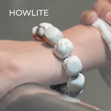 Howlite Tumble Bracelet — Your Wearable Oasis of Calm, Clarity & Mindful Presence